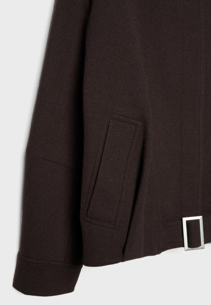 Chaqueta bomber oversize de tacto suave Chaqueta bomber oversize de tacto suave