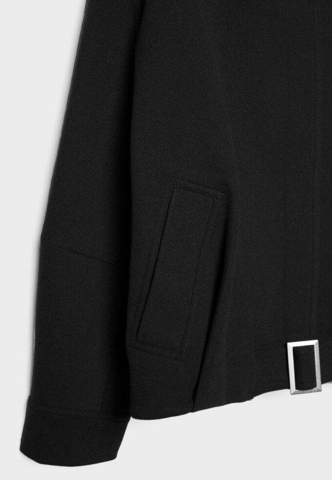 Chaqueta bomber oversize de tacto suave Chaqueta bomber oversize de tacto suave