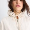 Chaqueta básica con capucha de nailon Chaqueta básica con capucha de nailon