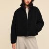 Chaqueta con cremallera y forro de imitación de piel de oveja Chaqueta con cremallera y forro de imitación de piel de oveja
