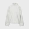 Chaqueta cruzada de cuello alto de tacto suave Chaqueta cruzada de cuello alto de tacto suave