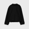 Chaqueta cruzada de cuello alto de tacto suave Chaqueta cruzada de cuello alto de tacto suave