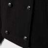 Chaqueta cruzada de cuello alto de tacto suave Chaqueta cruzada de cuello alto de tacto suave