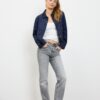Chaqueta de ante sintético con bolsillos Chaqueta de ante sintético con bolsillos