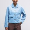 Chaqueta de ante sintético con bolsillos Chaqueta de ante sintético con bolsillos