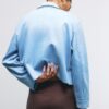 Chaqueta de ante sintético con bolsillos Chaqueta de ante sintético con bolsillos