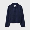 Chaqueta de ante sintético con bolsillos Chaqueta de ante sintético con bolsillos