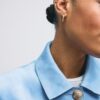 Chaqueta de ante sintético con bolsillos Chaqueta de ante sintético con bolsillos