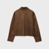 Chaqueta de ante sintético con bolsillos Chaqueta de ante sintético con bolsillos