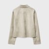Chaqueta de ante sintético con bolsillos Chaqueta de ante sintético con bolsillos
