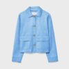 Chaqueta de ante sintético con bolsillos Chaqueta de ante sintético con bolsillos
