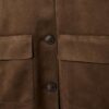 Chaqueta de ante sintético con bolsillos Chaqueta de ante sintético con bolsillos
