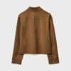 Chaqueta de ante sintético con bolsillos Chaqueta de ante sintético con bolsillos
