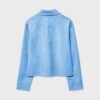 Chaqueta de ante sintético con bolsillos Chaqueta de ante sintético con bolsillos