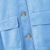 Chaqueta de ante sintético con bolsillos Chaqueta de ante sintético con bolsillos