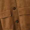Chaqueta de ante sintético con bolsillos Chaqueta de ante sintético con bolsillos