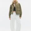 Chaqueta de piel con bolsillos Chaqueta de piel con bolsillos