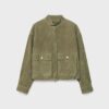 Chaqueta de piel con bolsillos Chaqueta de piel con bolsillos