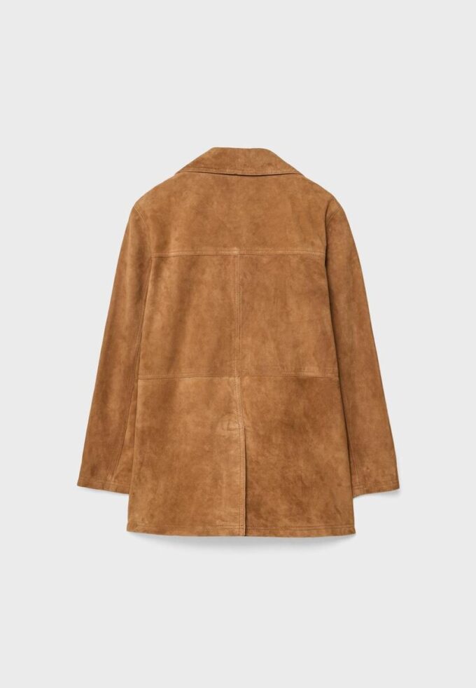 Chaqueta de piel con bolsillos Chaqueta de piel con bolsillos