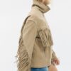 Chaqueta de piel con flecos Chaqueta de piel con flecos