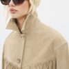 Chaqueta de piel con flecos Chaqueta de piel con flecos
