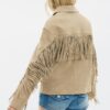 Chaqueta de piel con flecos Chaqueta de piel con flecos