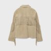 Chaqueta de piel con flecos Chaqueta de piel con flecos