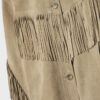Chaqueta de piel con flecos Chaqueta de piel con flecos