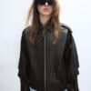 Chaqueta de piel oversize Chaqueta de piel oversize