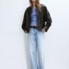 Chaqueta de piel oversize Chaqueta de piel oversize