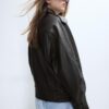 Chaqueta de piel oversize Chaqueta de piel oversize