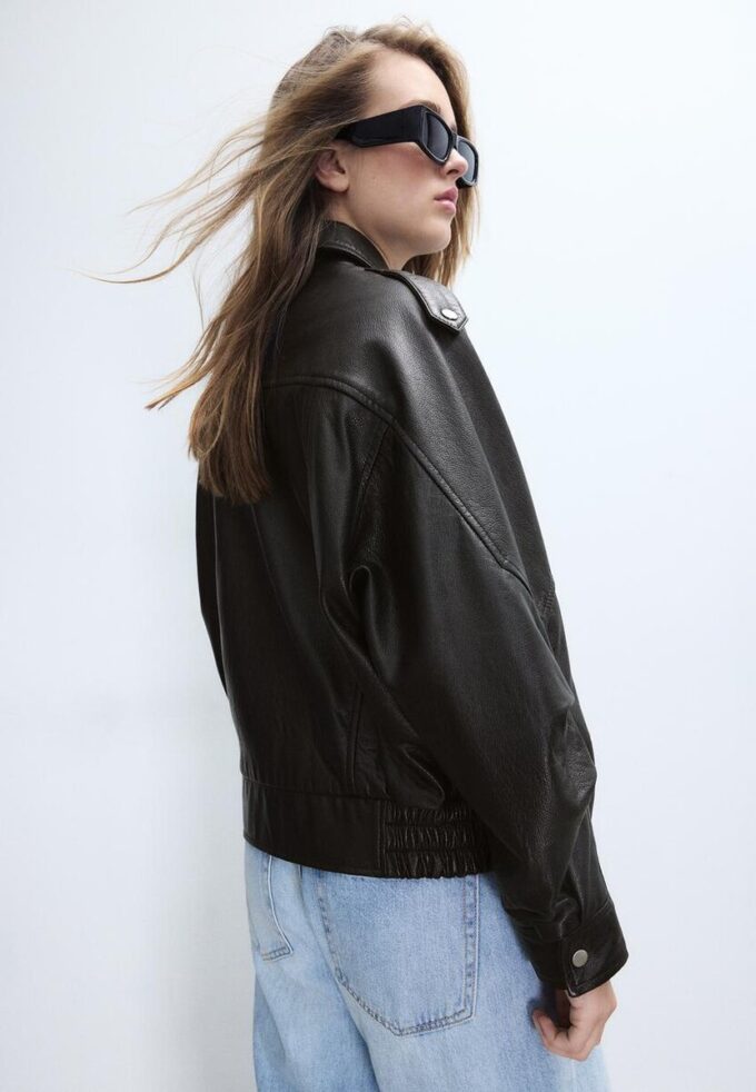 Chaqueta de piel oversize Chaqueta de piel oversize