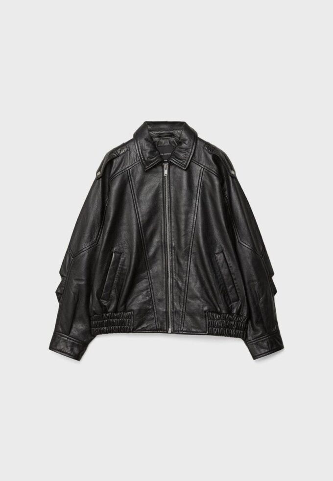 Chaqueta de piel oversize Chaqueta de piel oversize