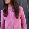 Chaqueta motera 100 % piel