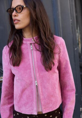Chaqueta motera 100 % piel