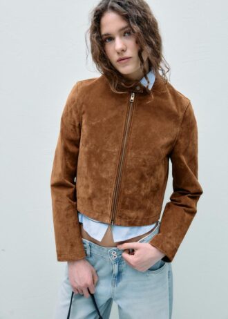 Chaqueta motera 100 % piel