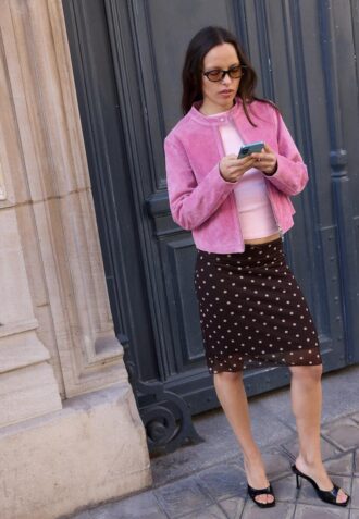 Chaqueta motera 100 % piel
