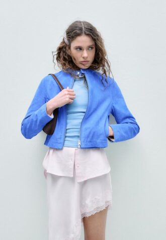 Chaqueta motera 100 % piel