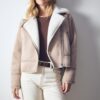 Chaqueta motera de ante sintético Chaqueta motera de ante sintético