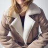 Chaqueta motera de ante sintético Chaqueta motera de ante sintético