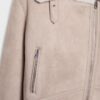 Chaqueta motera de ante sintético Chaqueta motera de ante sintético