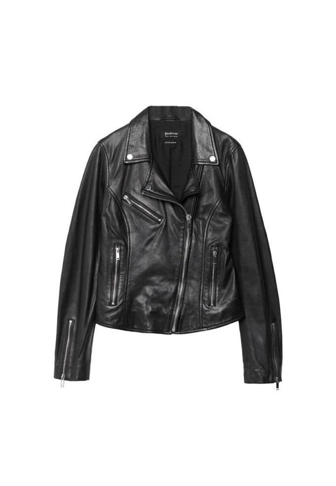 Chaqueta motera de piel Chaqueta motera de piel