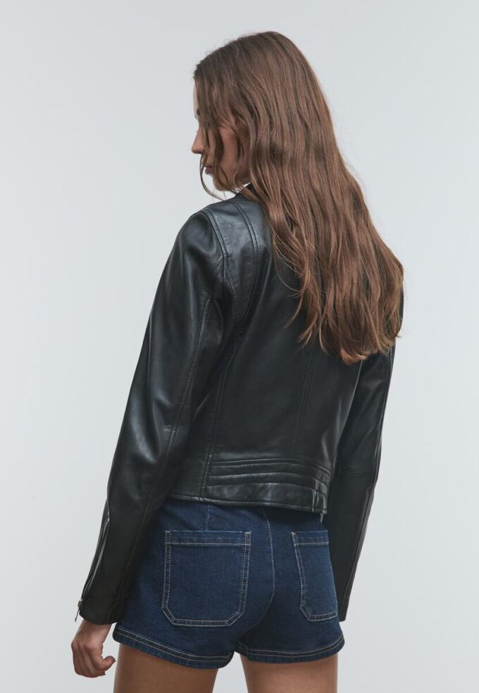 Chaqueta motera de piel Chaqueta motera de piel