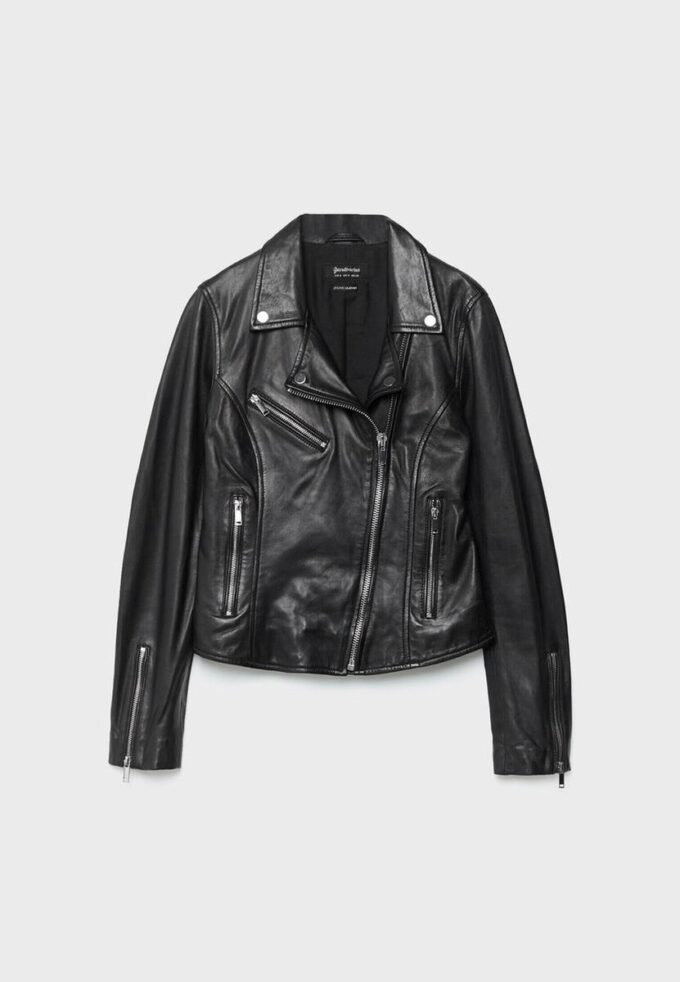 Chaqueta motera de piel Chaqueta motera de piel