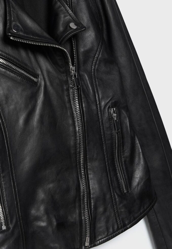 Chaqueta motera de piel Chaqueta motera de piel