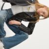 Chaqueta motera efecto piel Chaqueta motera efecto piel