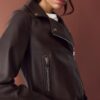 Chaqueta motera efecto piel Chaqueta motera efecto piel
