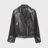 Chaqueta motera efecto piel Chaqueta motera efecto piel