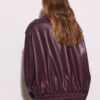 Chaqueta motera oversize con efecto piel Chaqueta motera oversize con efecto piel