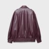 Chaqueta motera oversize con efecto piel Chaqueta motera oversize con efecto piel